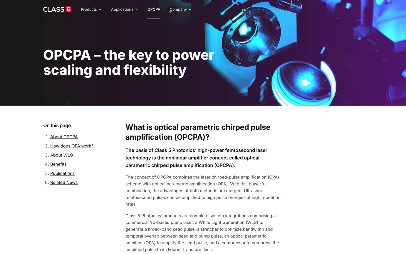 Webdesign Website Layout Class5 OPCPA