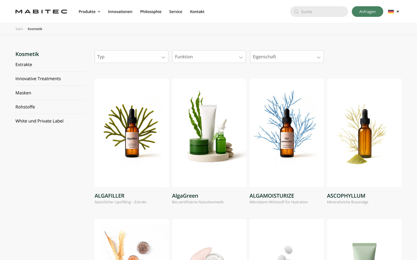 Webdesign Website Layout Mabitec Shop Kategorie2