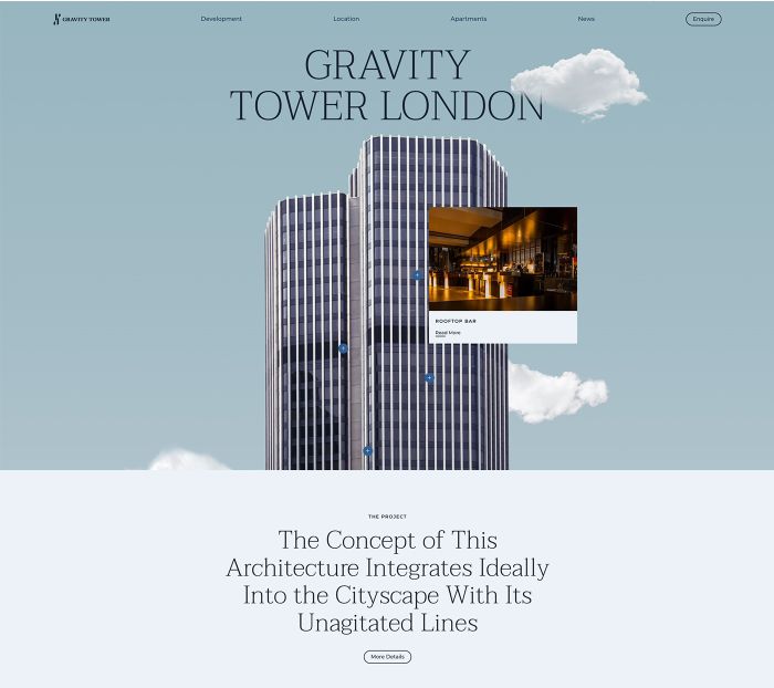 Webdesign Yootheme Template Gravity Frontpage